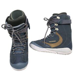 NEW Burton Drifter Snowboard Boots!  8.5 or 9  Blue & Brown  Traditional Lace